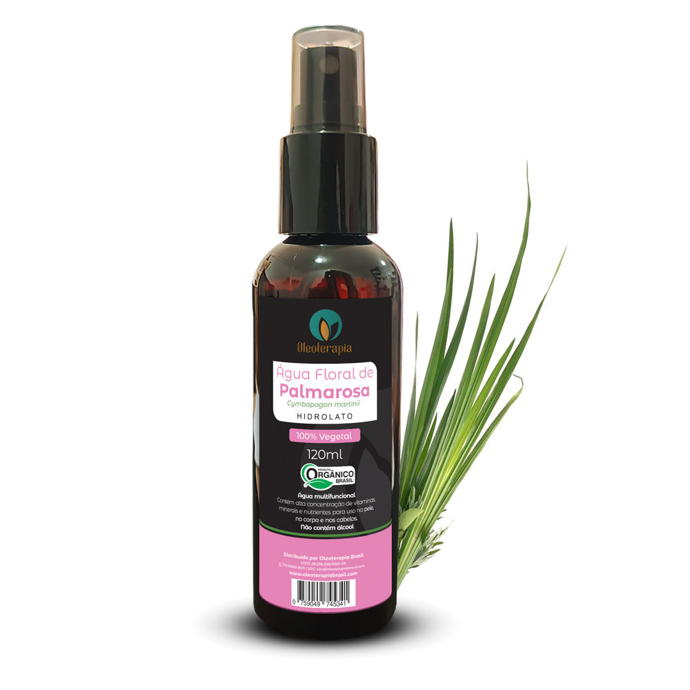 Água Floral de Palmarosa - Hidrolato 100% Orgânico