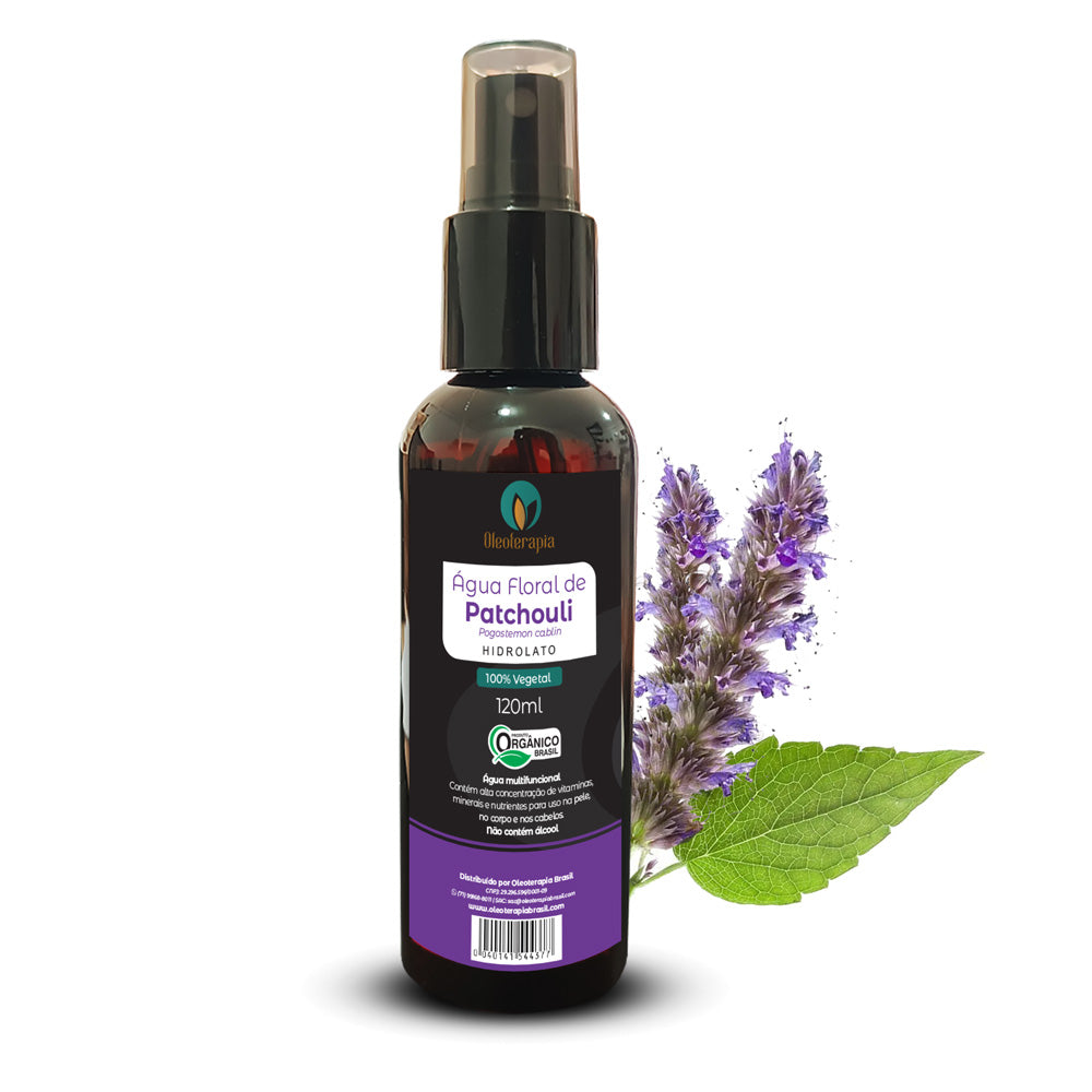 Água Floral de Patchouli - Hidrolato 100% Orgânico