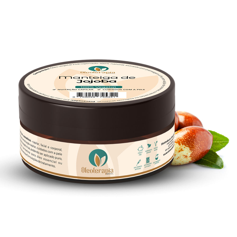 Manteiga de Jojoba 100% vegetal - uso capilar e corporal