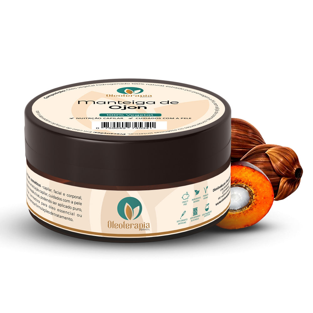 Manteiga de Ojon (Batana)100% vegetal - uso capilar e corporal