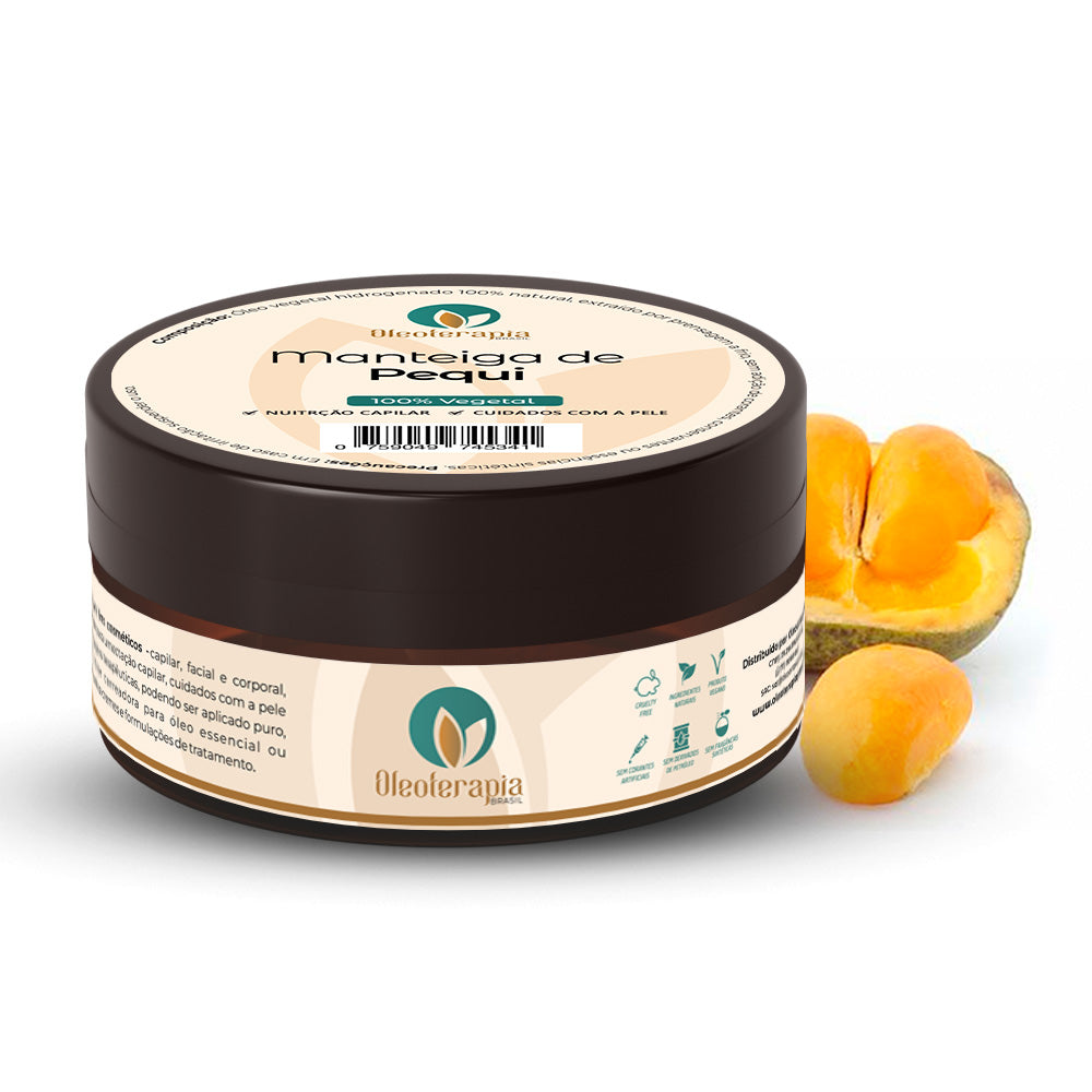 Manteiga de Pequi 100% vegetal - uso capilar e corporal