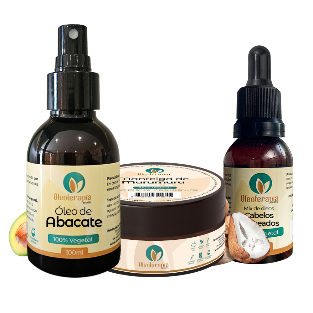 Kit Cabelos Cacheados 100% Natural – Nutrição e Definição (Tipos 3A, 3B, 3C)