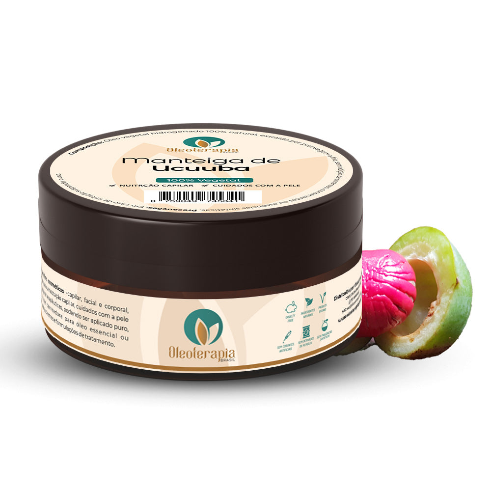 Manteiga de Ucuuba 100% vegetal - uso capilar e corporal