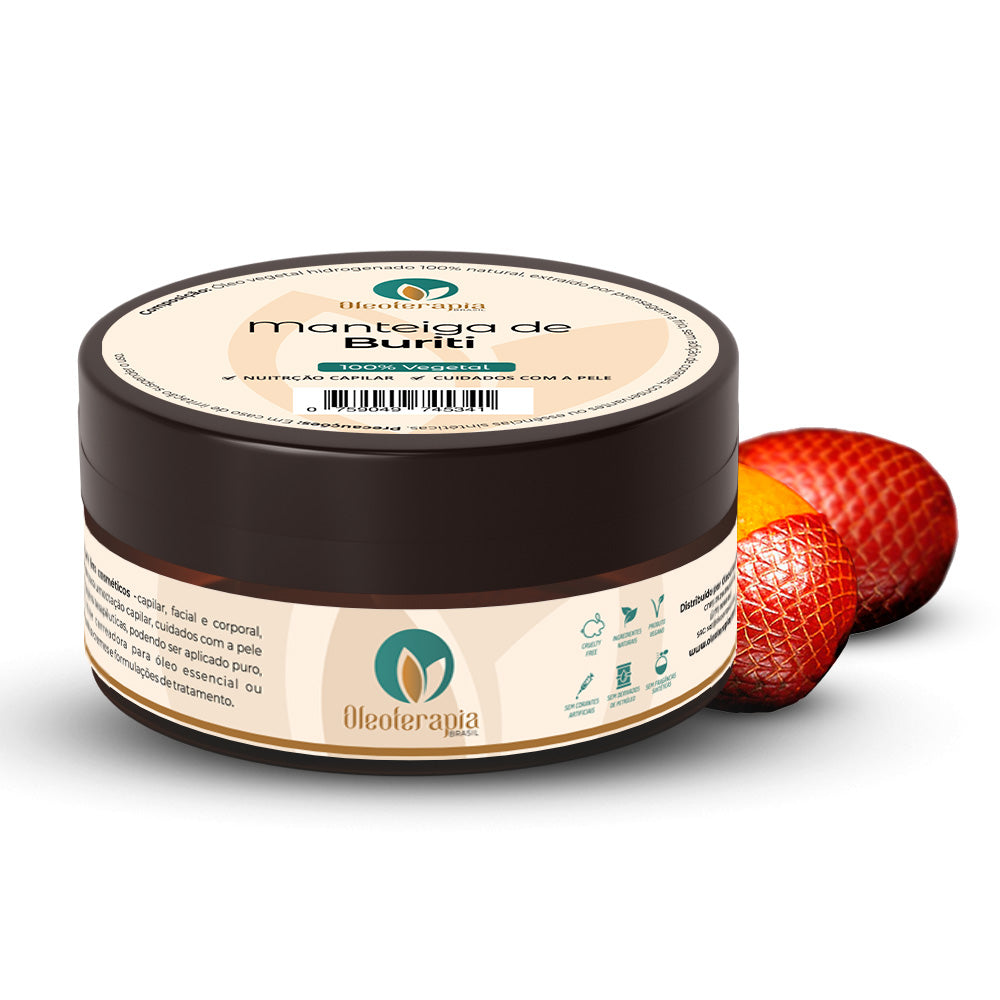 Manteiga de Buriti 100% vegetal - uso capilar e corporal