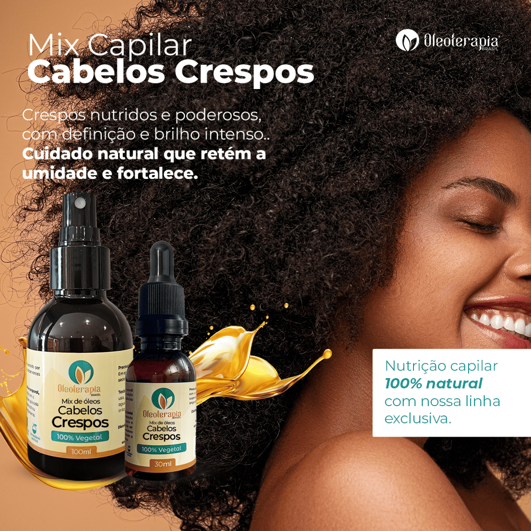 Mix Cabelos Crespos - Fios tipo 4 - Umectação e Cuidados Capilares