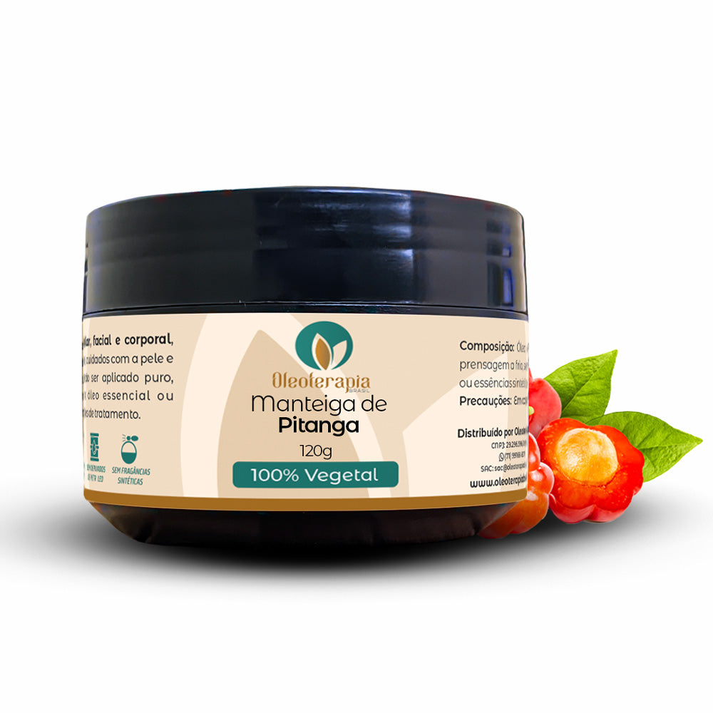 Manteiga de Pitanga 100% vegetal - uso capilar e corporal