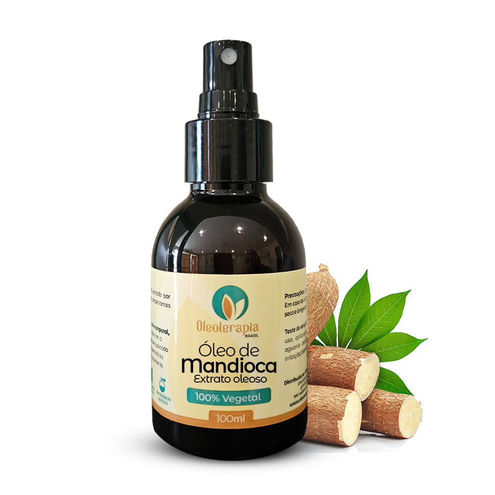 Óleo de Mandioca - Extrato Oleoso 100% natural uso capilar e corporal