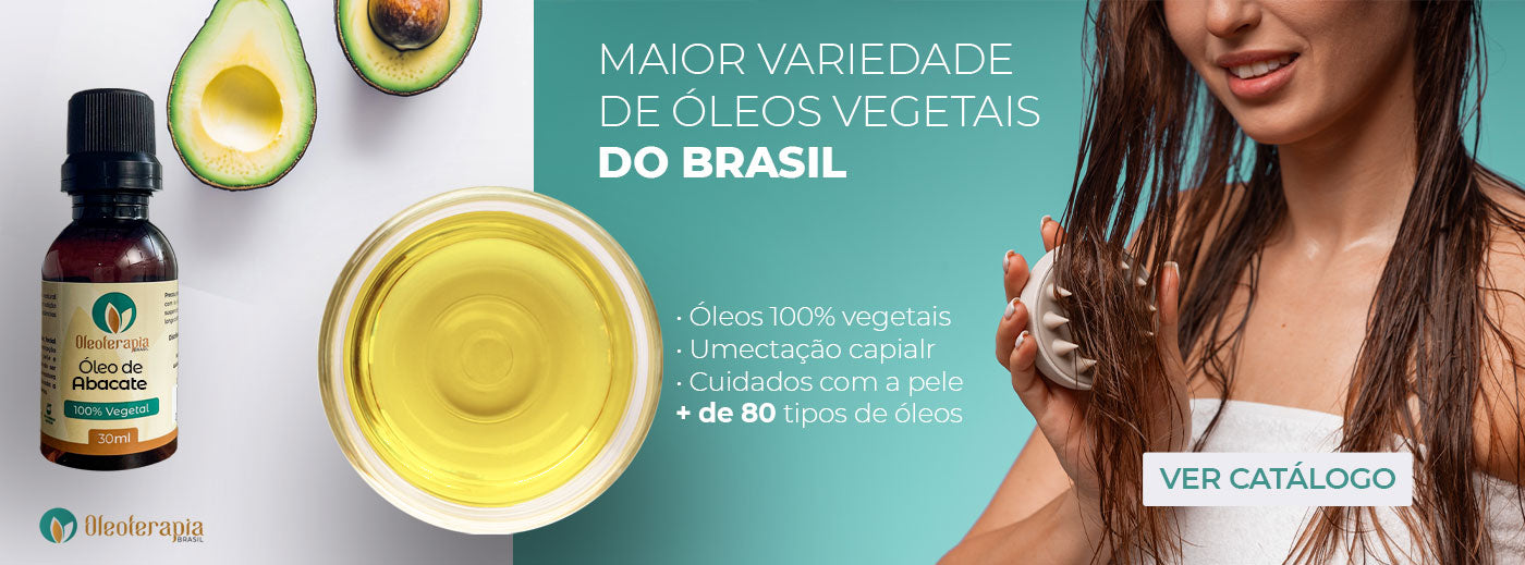 Banner maior variedade de óleos vegetais do Brasil
