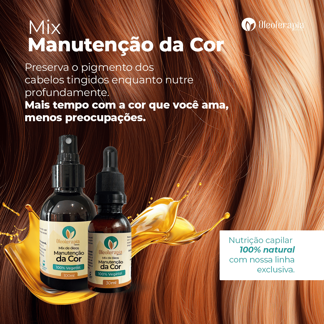 Mix Manutenção da Cor 100% natural - umectação e cuidados capilares