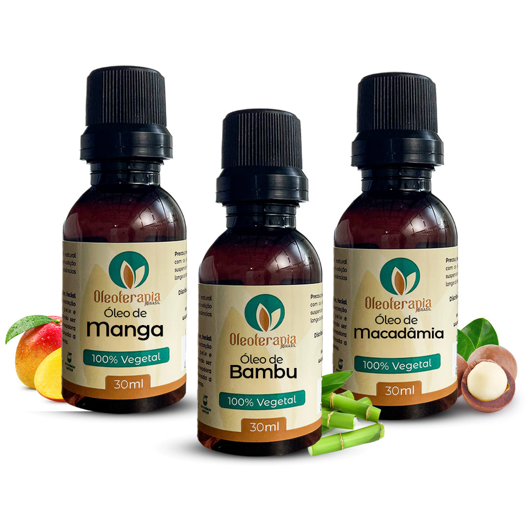 Kit Transição Capilar - Óleos de Bambu, Manga e Macadâmia