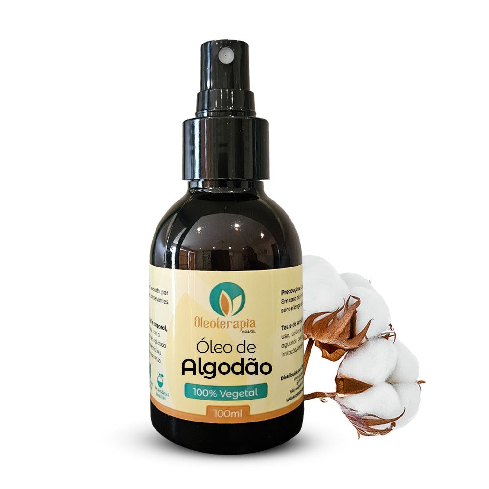 Óleo de Algodão - 100% vegetal uso capilar e corporal