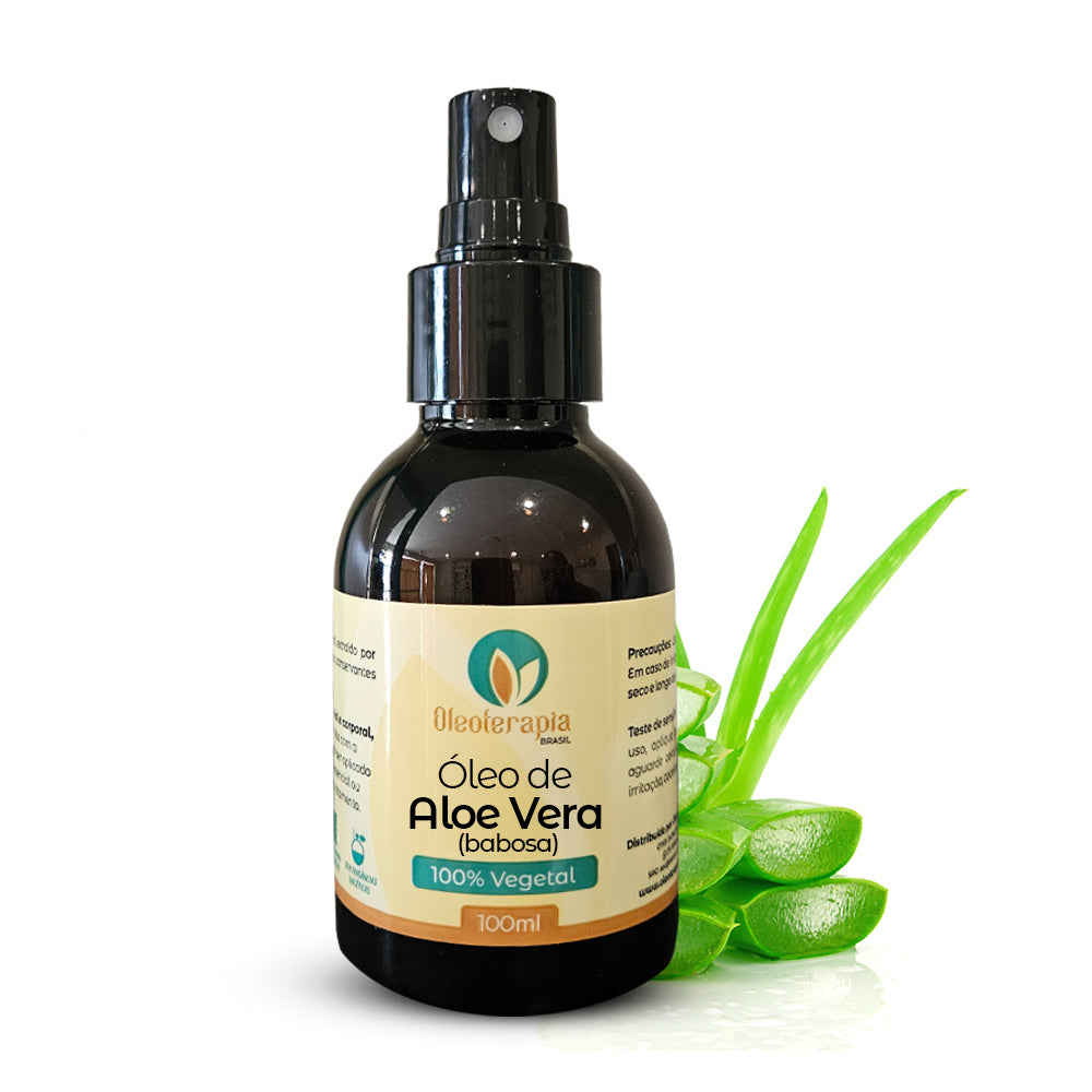Óleo de Aloe Vera (babosa)- 100% natural uso capilar e corporal