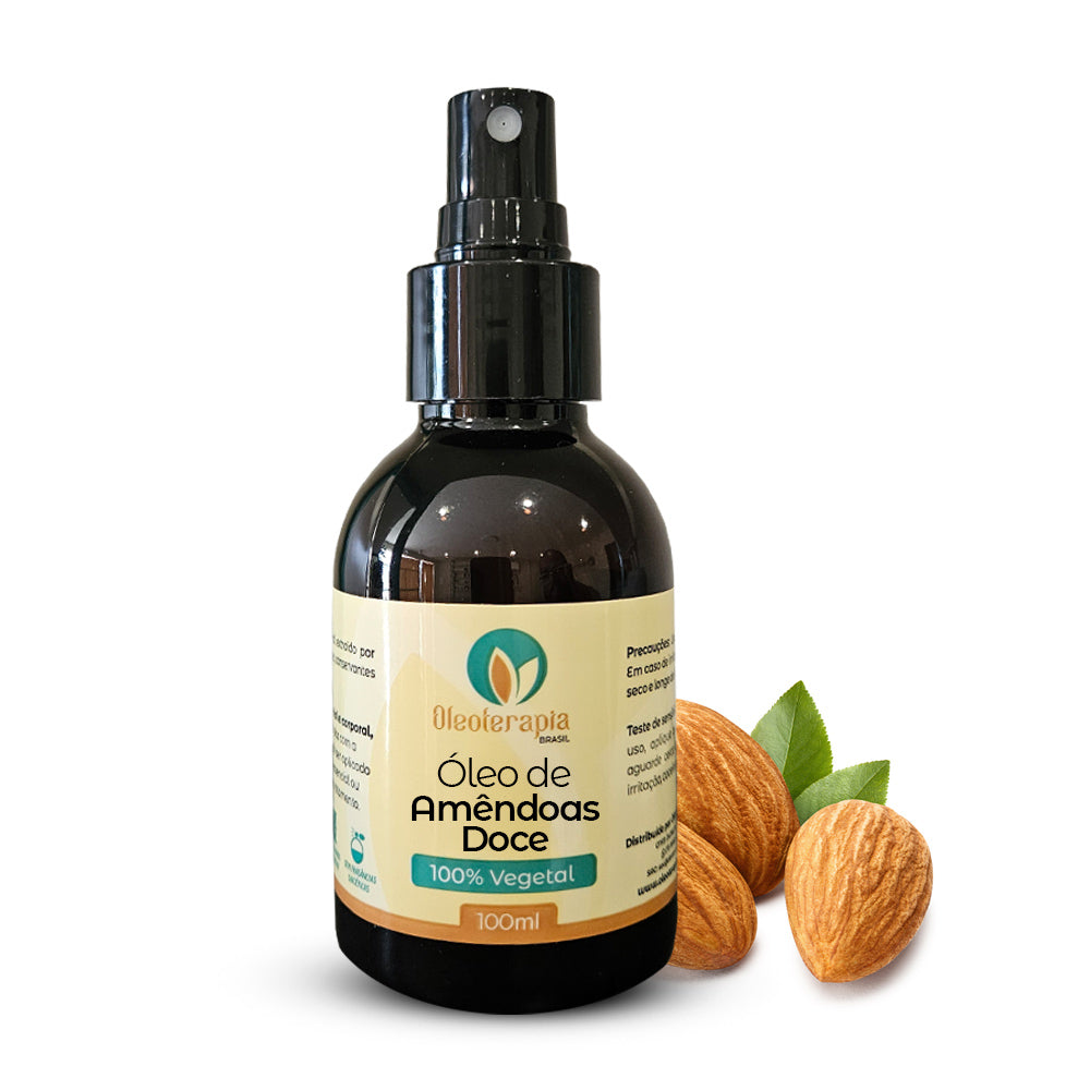 Óleo de Amêndoas Doce - 100% natural uso capilar e corporal