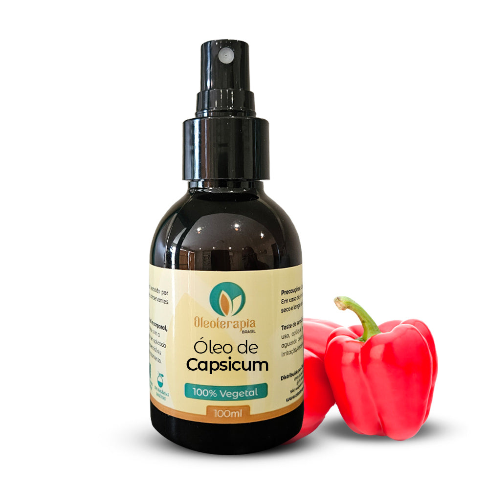Óleo de Capsicum Puro - 100% natural uso capilar e corporal