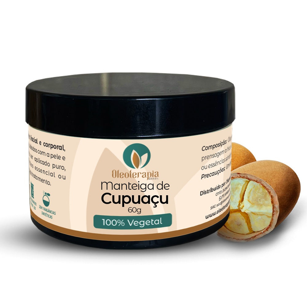 Manteiga de Cupuaçu 100% vegetal - uso capilar e corporal