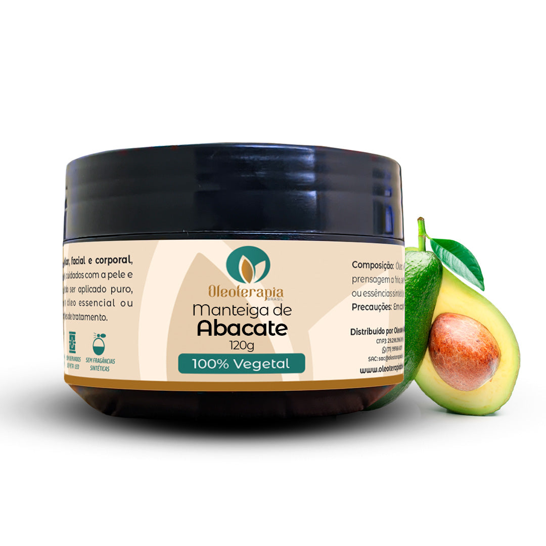 Manteiga de Abacate 100% vegetal - uso capilar e corporal