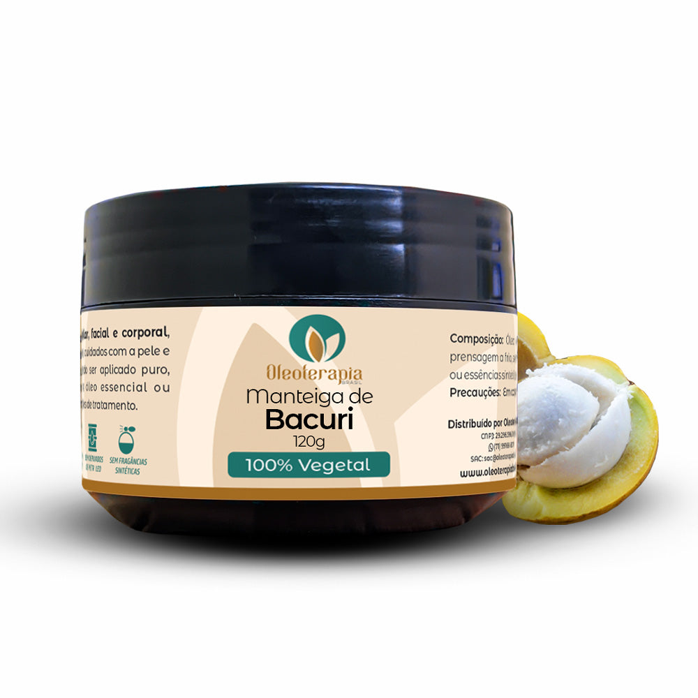 Manteiga de Bacuri 100% vegetal - uso capilar e corporal