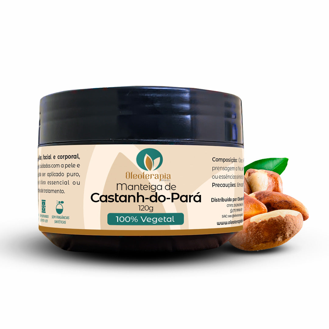 Manteiga de Castanha-do-Pará 100% vegetal - uso capilar e corporal