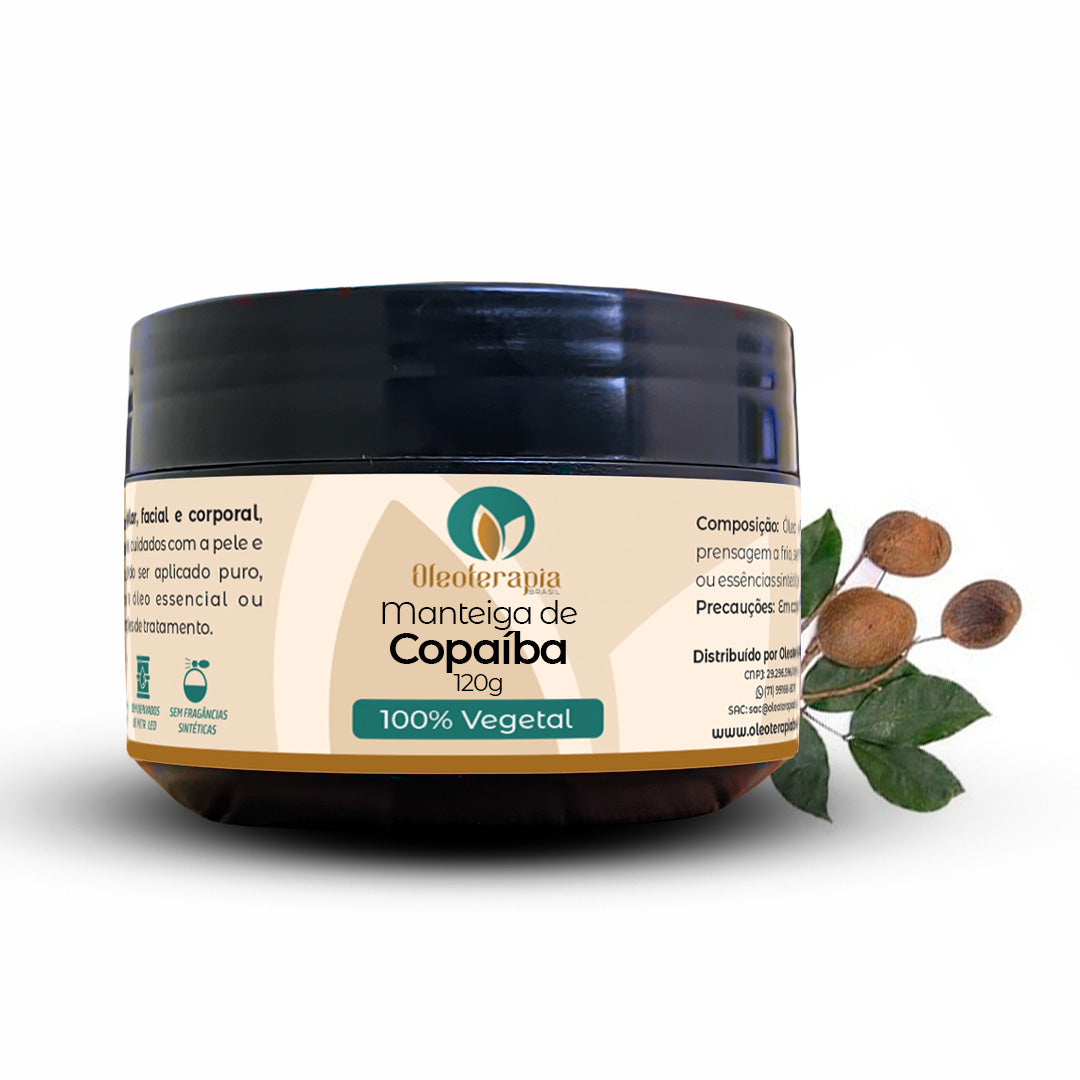 Manteiga de Copaiba 100% vegetal - uso capilar e corporal