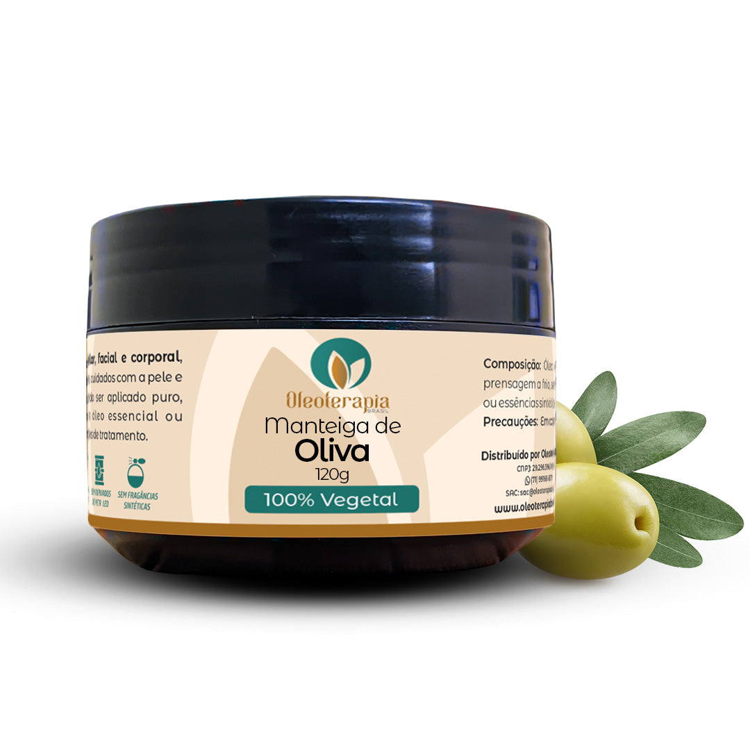 Manteiga de Oliva 100% vegetal - uso capilar e corporal