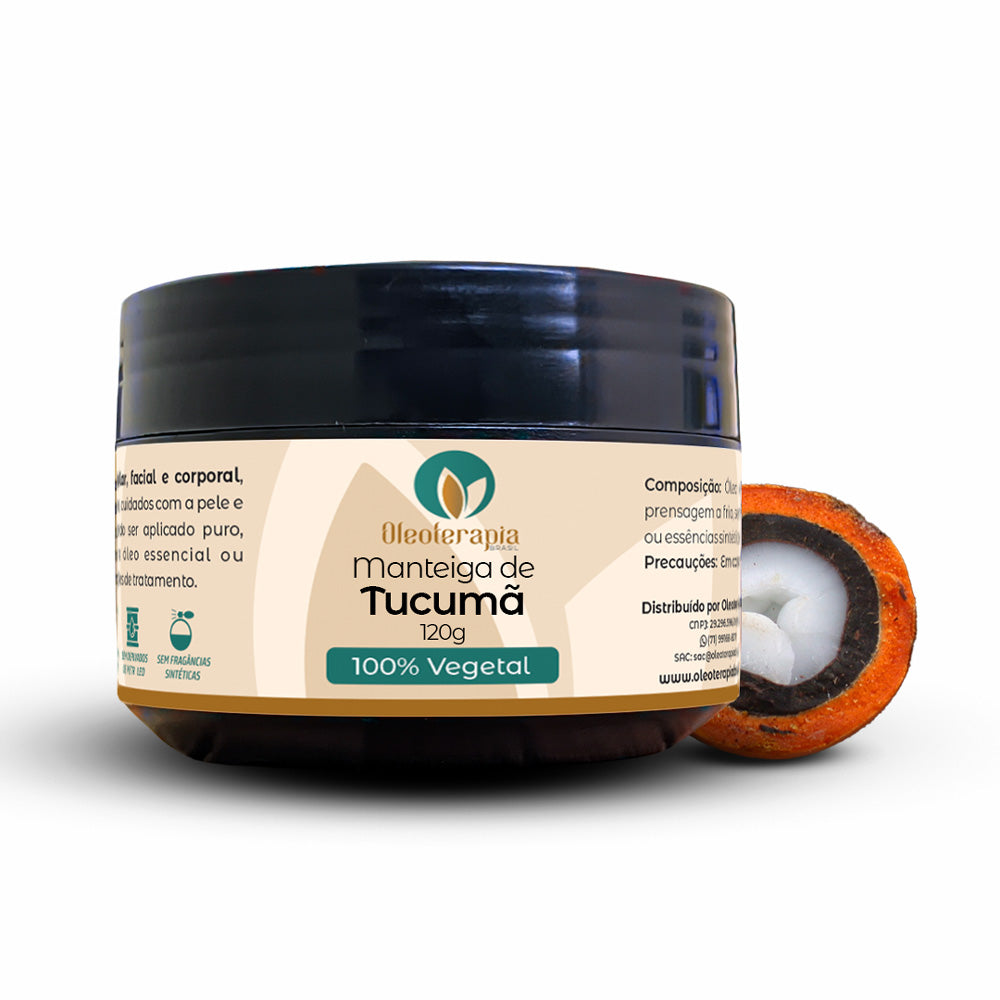 Manteiga de Tucumã 100% vegetal - uso capilar e corporal