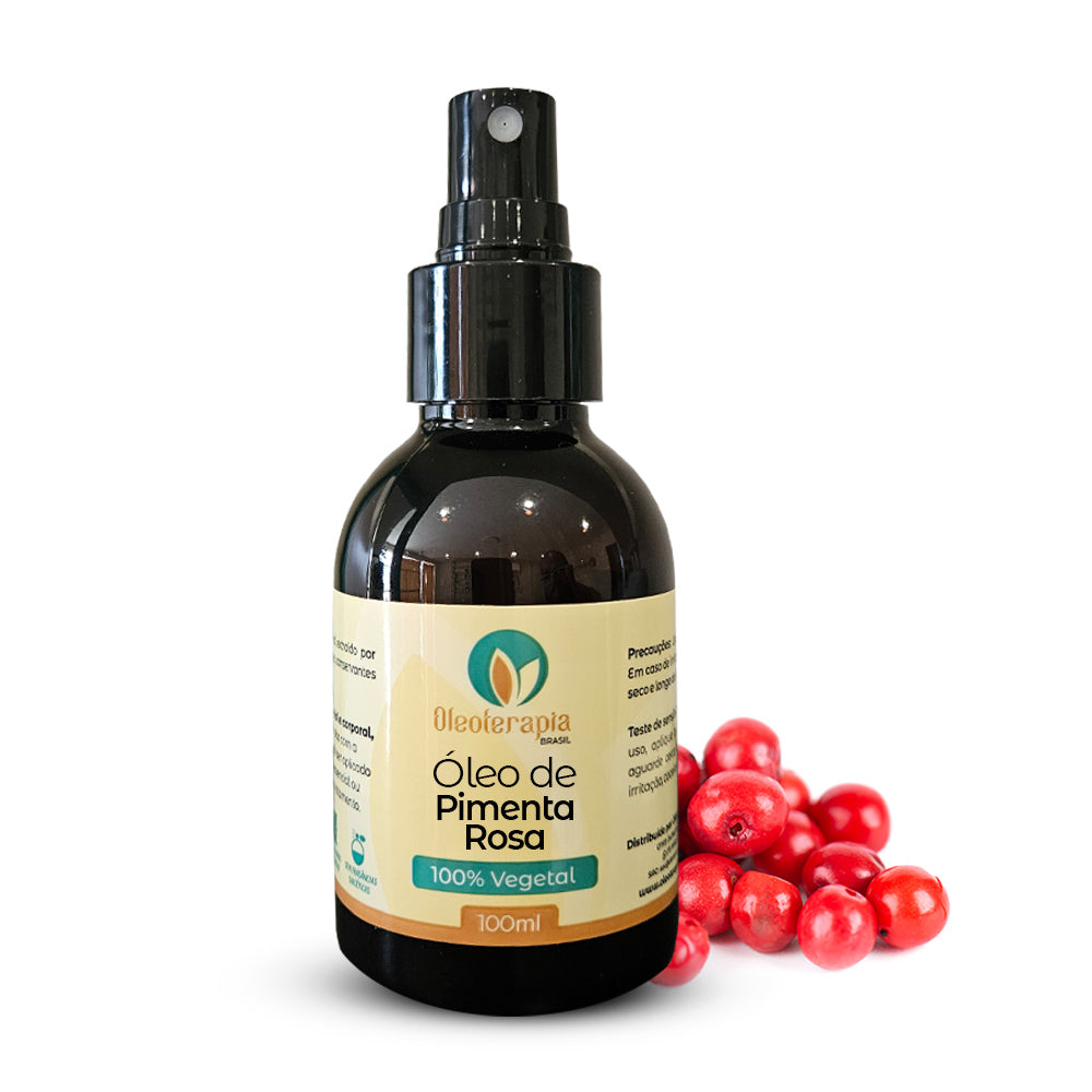 Óleo de Pimenta Rosa - 100% natural uso capilar e corporal