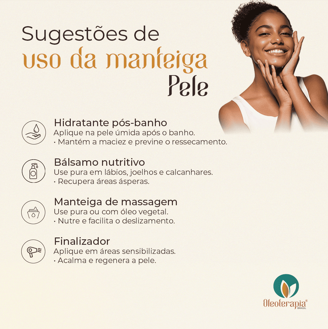 Manteiga de Abacate 100% vegetal - uso capilar e corporal