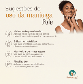 Manteiga de Abacate 100% vegetal - uso capilar e corporal