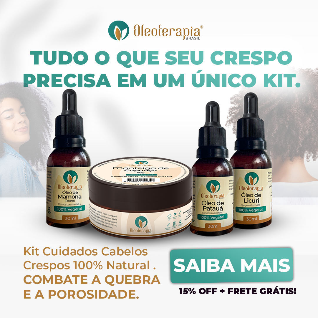 Kit Cabelos Crespos 100% Natural – Nutrição, Hidratação e Força (Tipos 4A, 4B, 4C)