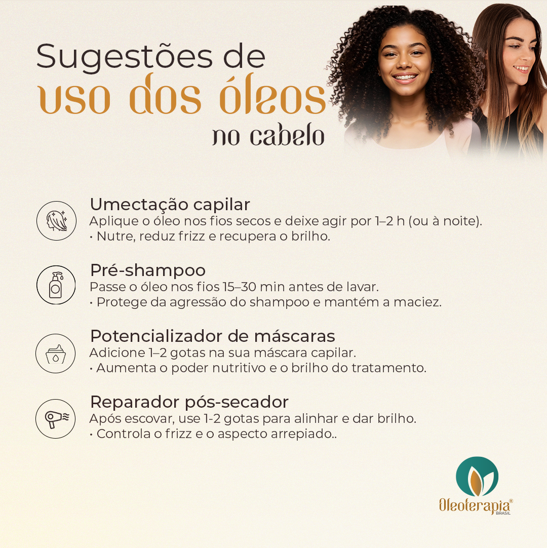 Óleo de Rosa Mosqueta - 100% natural uso capilar e corporal