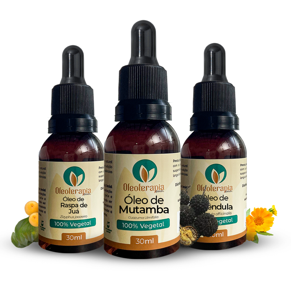Kit Anticaspa  - Óleo vegetais Puros Mutamba, Juá, Calêndula
