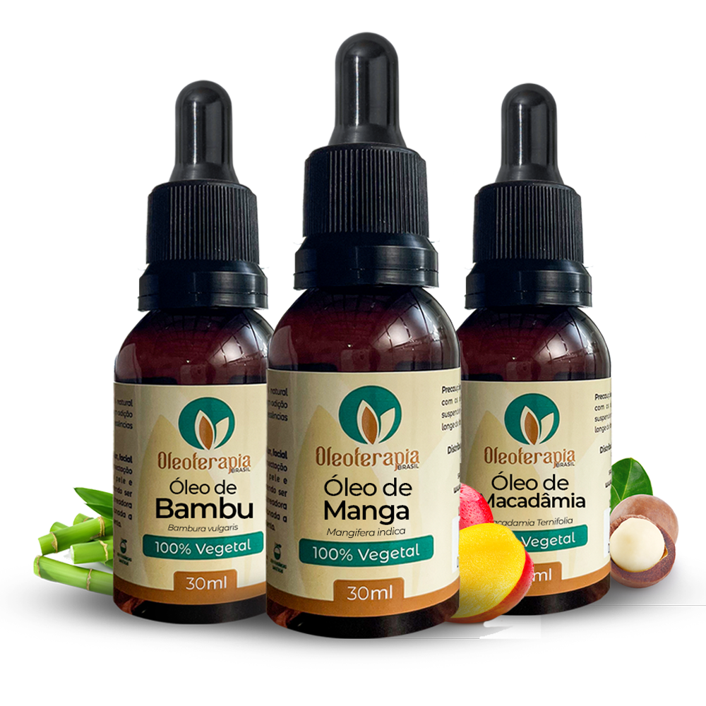 Kit Transição Capilar - Óleos de Bambu, Manga e Macadâmia