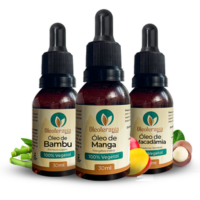 Kit Transição Capilar - Óleos de Bambu, Manga e Macadâmia