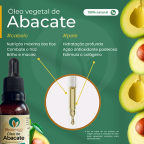 Óleo de Abacate - 100% natural uso capilar e corporal