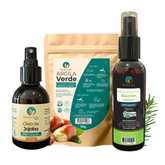 Kit Cabelos Lisos 100% Natural – Controle da oleosidade e brilho  (Tipos 1A, 1B, 1C)