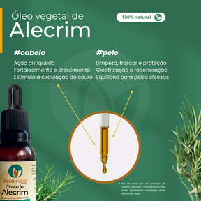 Kit Crescimento Capilar Óleos vegetais Ojon, Alecrim, Mamona - Puros e 100% naturais