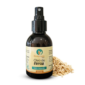 Óleo de Arroz Puro - 100% natural uso capilar e corporal