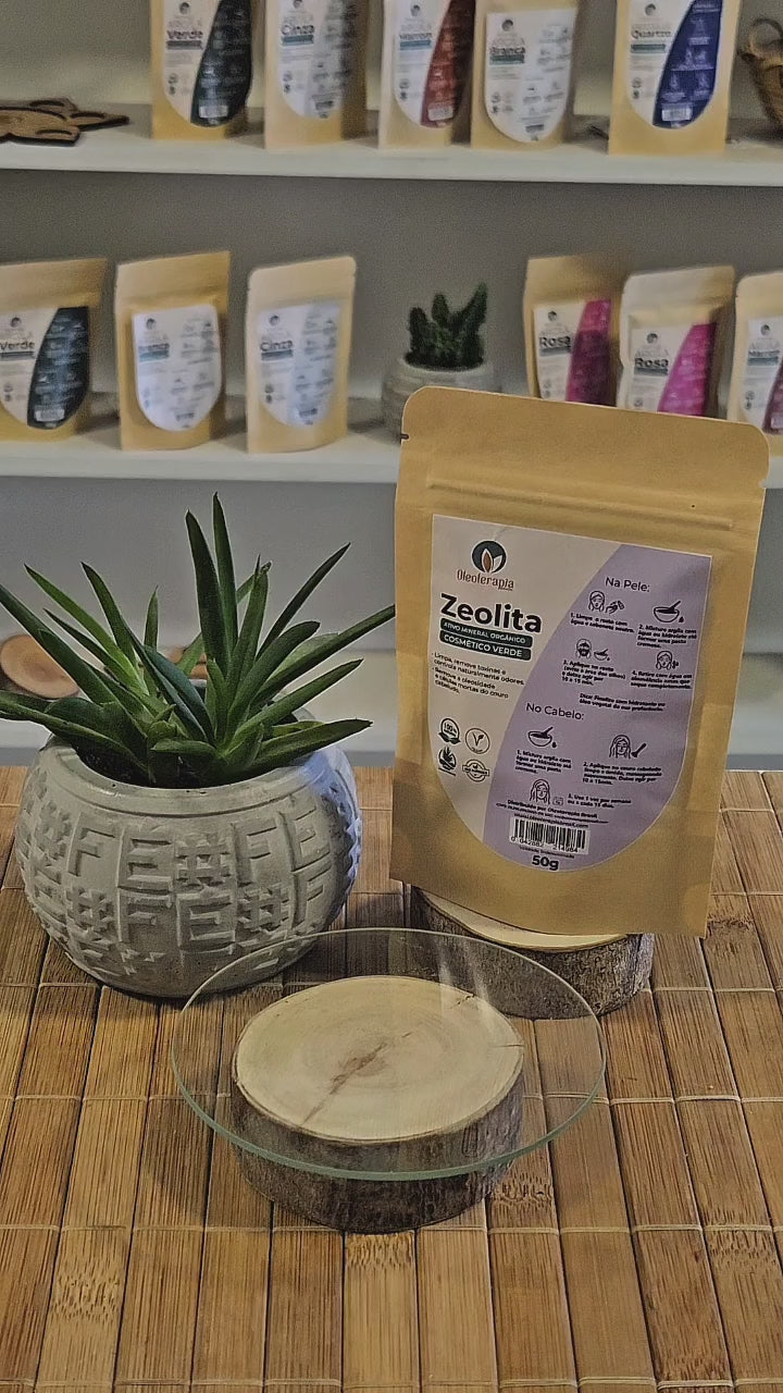Zeolita - Argila 100% natural - Uso cosmético/rosto, cabelo e corpo