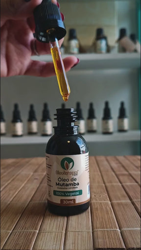 Óleo de Mutamba - 100% natural uso capilar e corporal