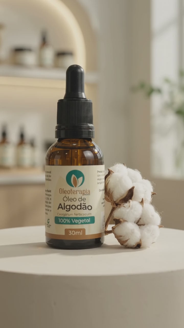 Óleo de Algodão - 100% vegetal uso capilar e corporal
