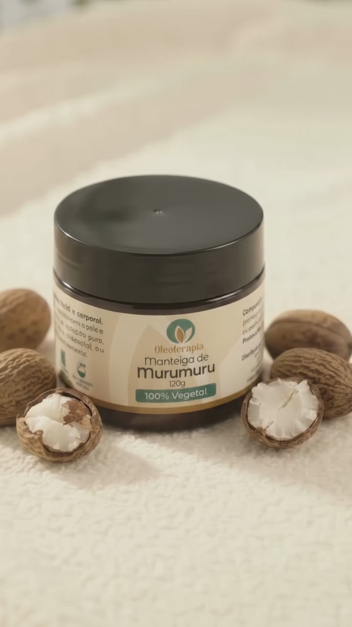 Manteiga de Murumuru 100% vegetal - uso capilar e corporal