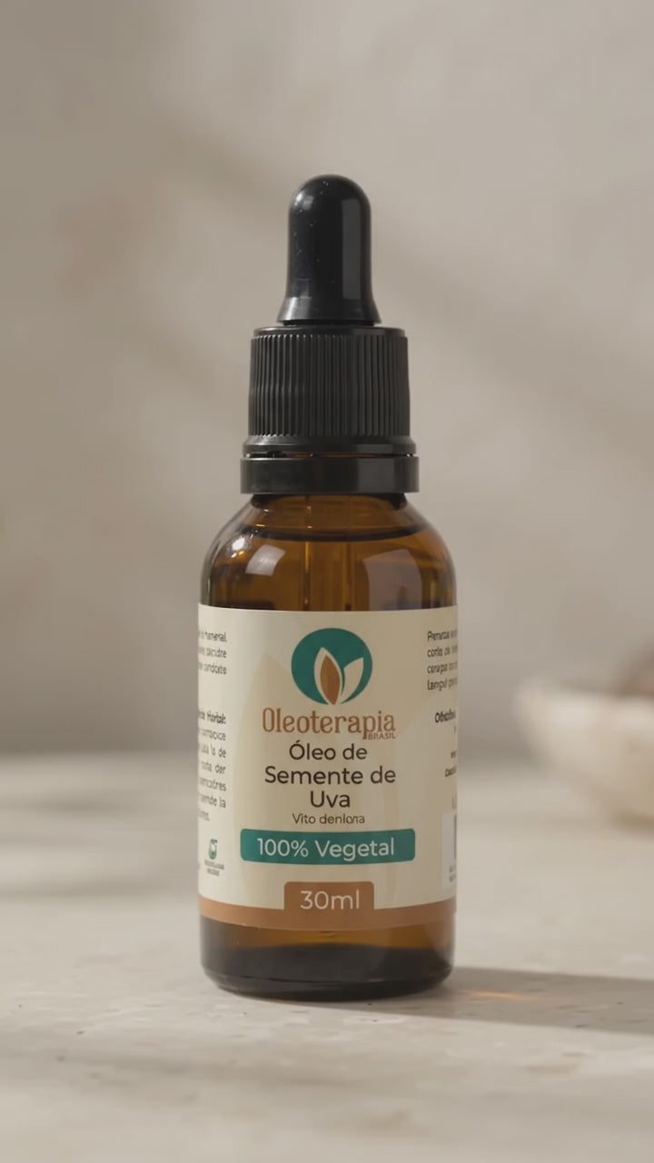 Óleo de Semente de Uva - 100% natural uso capilar e corporal