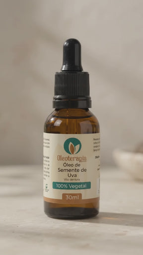 Óleo de Semente de Uva - 100% natural uso capilar e corporal