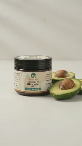 Manteiga de Abacate 100% vegetal - uso capilar e corporal