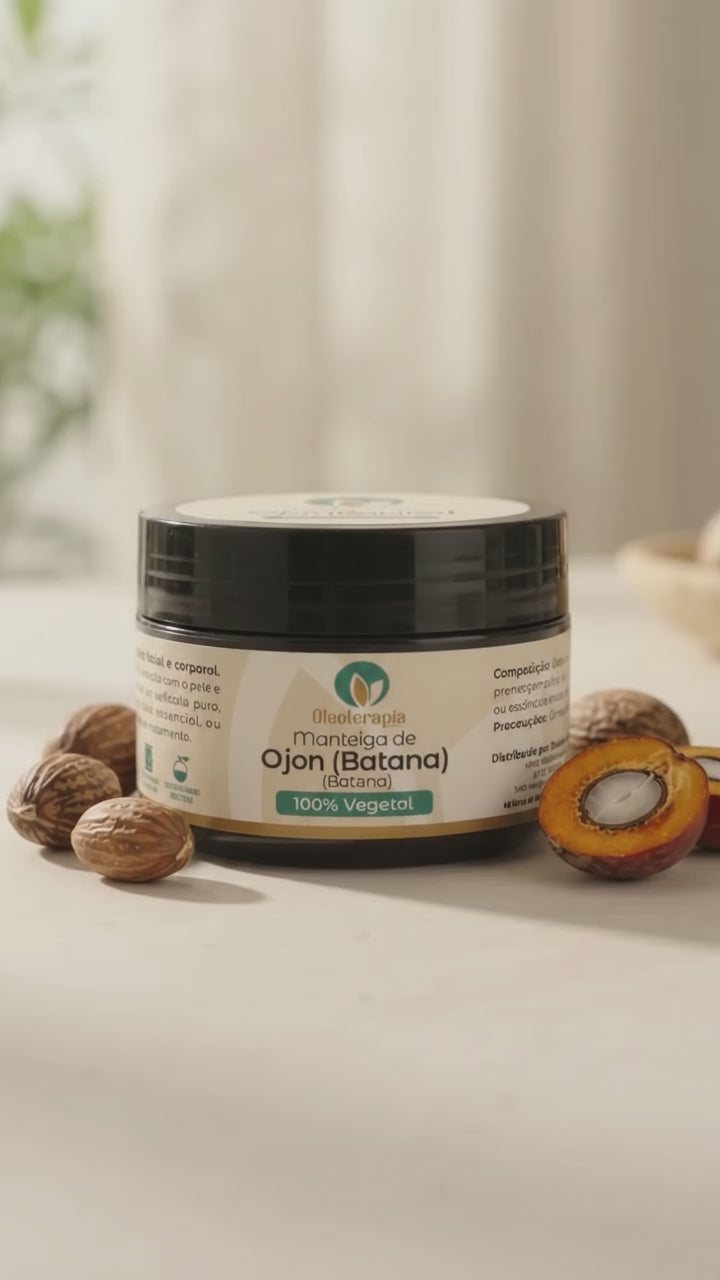 Manteiga de Ojon (Batana)100% vegetal - uso capilar e corporal