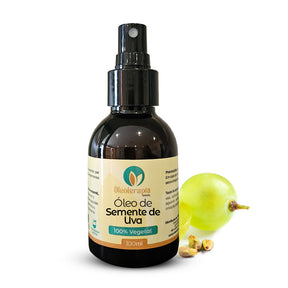 Óleo de Semente de Uva Puro - 100% natural uso capilar e corporal