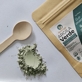 Argila Verde 50g - 100% natural - Uso cosmético/rosto, cabelo e corpo