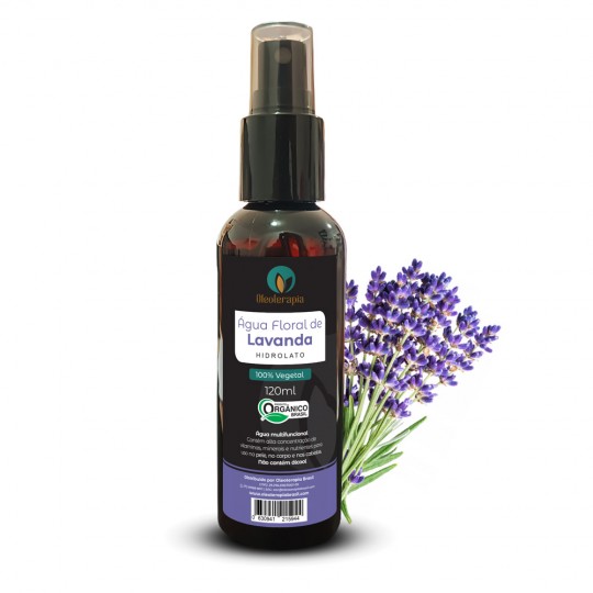 Água Floral de Lavanda (Hidrolato 100% orgânico)