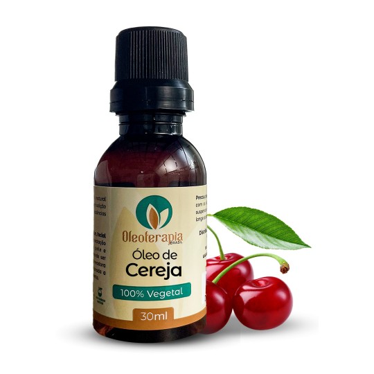 Óleo de Cereja Puro - 100% natural uso capilar e corporal